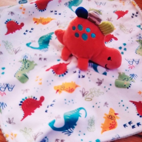 Dinosaur Plush Baby Blanket - Picture 1 of 4